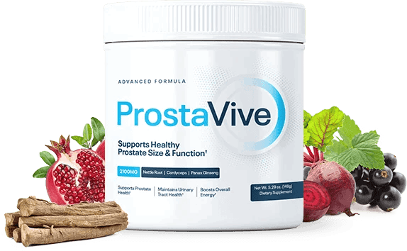 ProstaVive supplement bottle showing prostate health formula