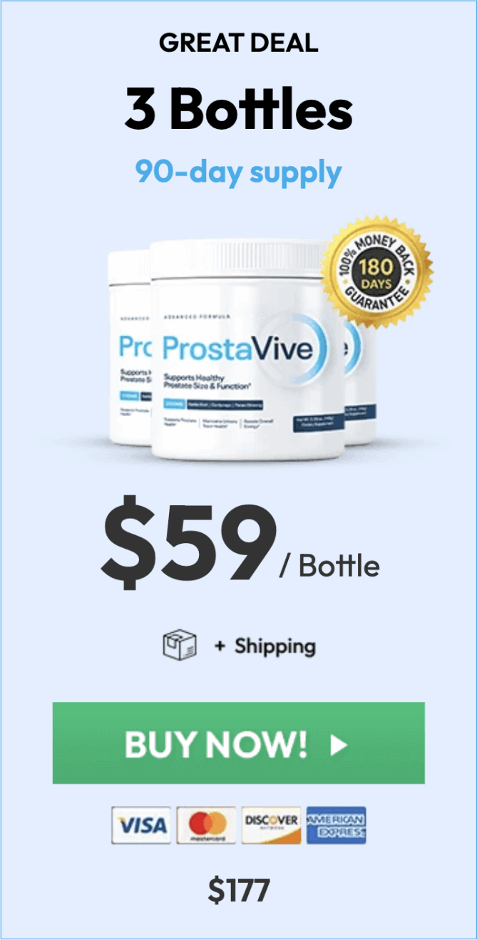 ProstaVive 3 bottles 90-day supply